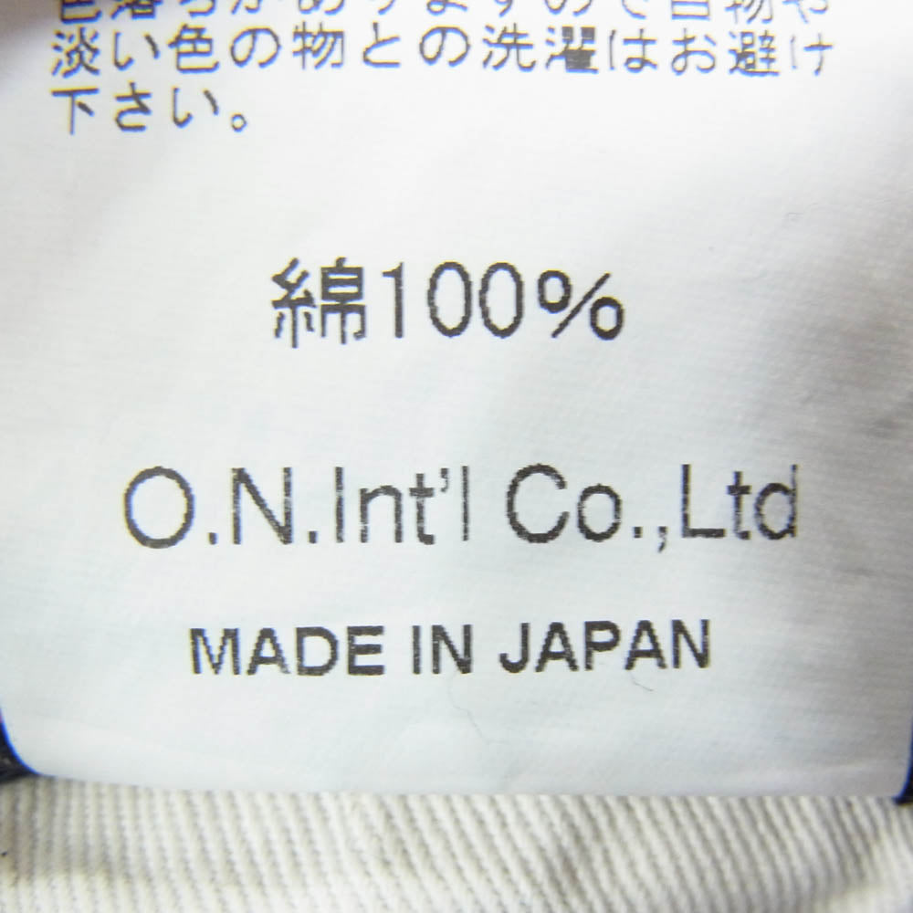 ONI DENIM 鬼デニム ONI200-鬼KASE ONIKASE Wide Straight 16oz 正藍枷染め風 天然藍 ロープデニム ワイドストレート デニム パンツ ジーンズ インディゴブルー系 W32【極上美品】【中古】