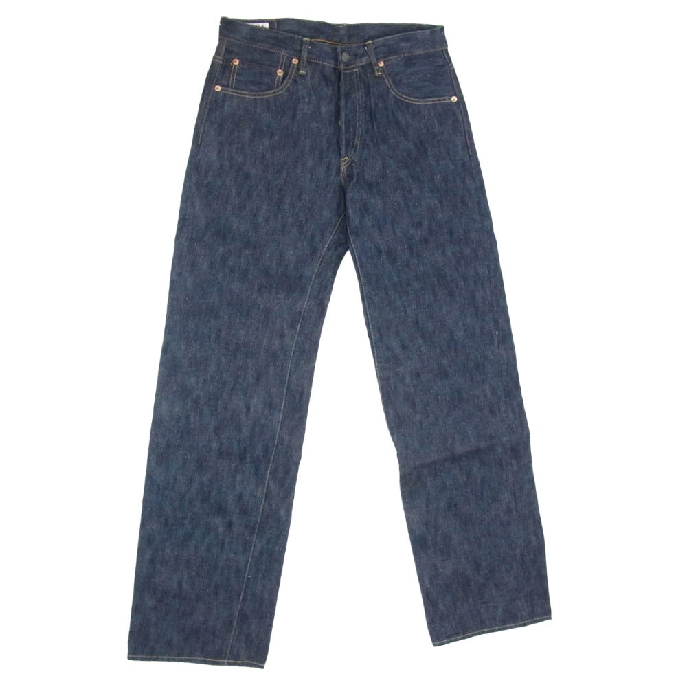 ONI DENIM 鬼デニム ONI200-鬼KASE ONIKASE Wide Straight 16oz 正藍枷染め風 天然藍 ロープデニム ワイドストレート デニム パンツ ジーンズ インディゴブルー系 W31【極上美品】【中古】