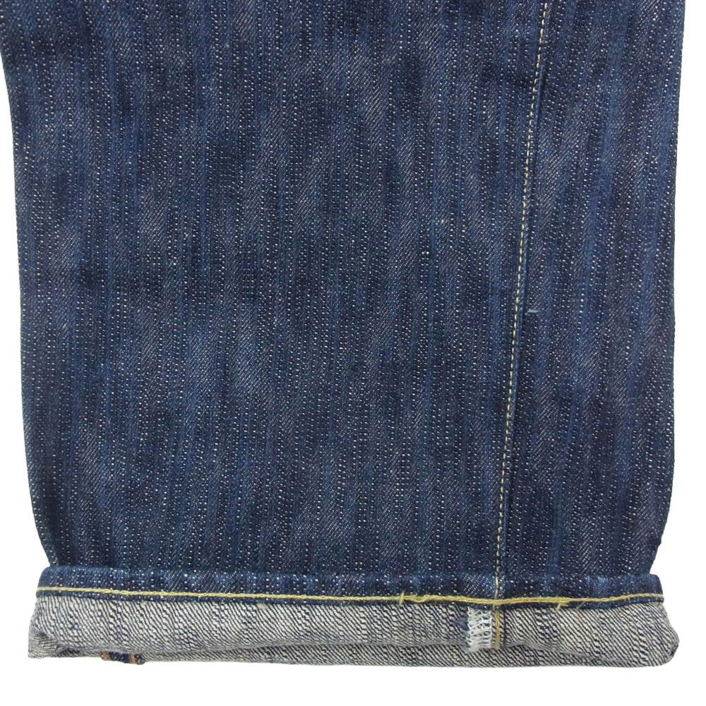 ONI DENIM 鬼デニム ONI200-鬼KASE ONIKASE Wide Straight 16oz 正藍枷染め風 天然藍 ロープデニム ワイドストレート デニム パンツ ジーンズ インディゴブルー系 W31【極上美品】【中古】