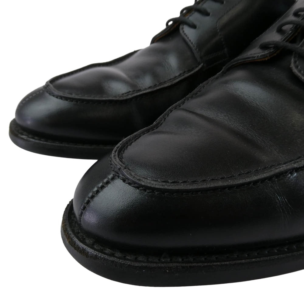 CROCKETT&JONES クロケットアンドジョーンズ Newport2 Last379 ニューポート Uチップ レザー ドレス シューズ ブラック系 7E【中古】