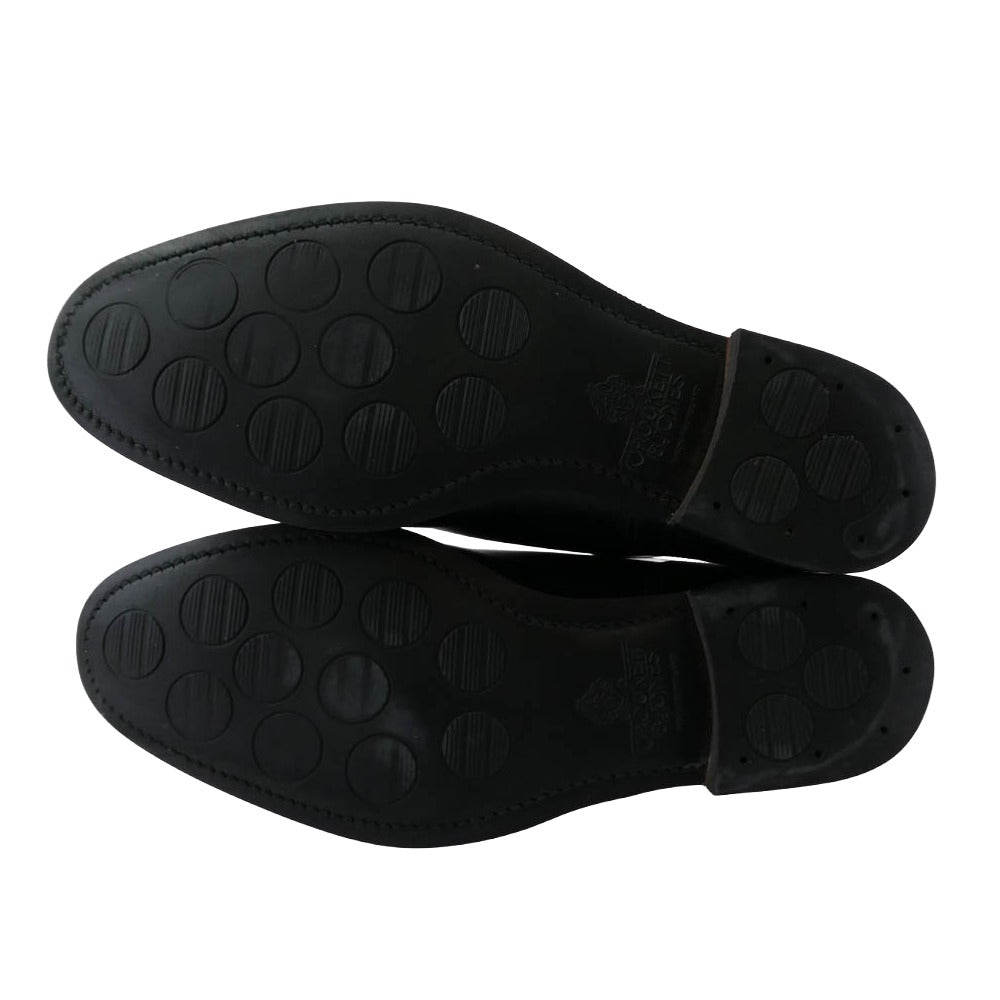 CROCKETT&JONES クロケットアンドジョーンズ Newport2 Last379 ニューポート Uチップ レザー ドレス シューズ ブラック系 7E【中古】