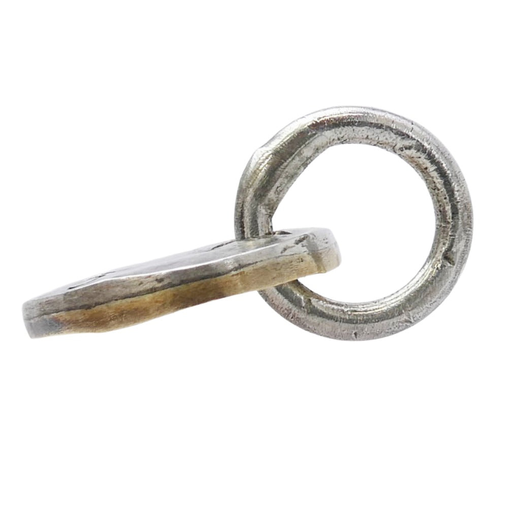 STOPLIGHT ストップライト K18 金銀コンビ スモール メタル ペンダントトップ ゴールド系 シルバー系【中古】