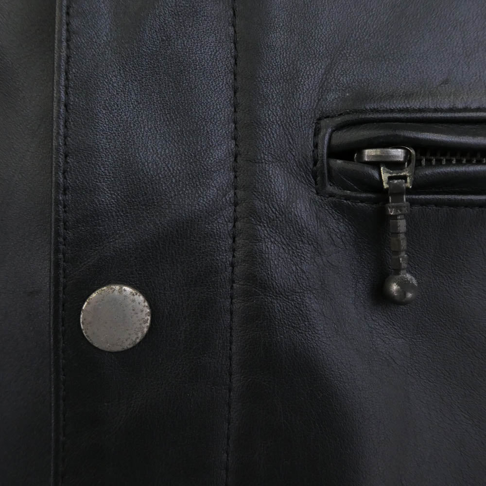 KADOYA カドヤ LCNCLV-009 K’SKLEATHER カウレザー 牛革 レザー ベスト ジャケット ブラック系 3L【中古】