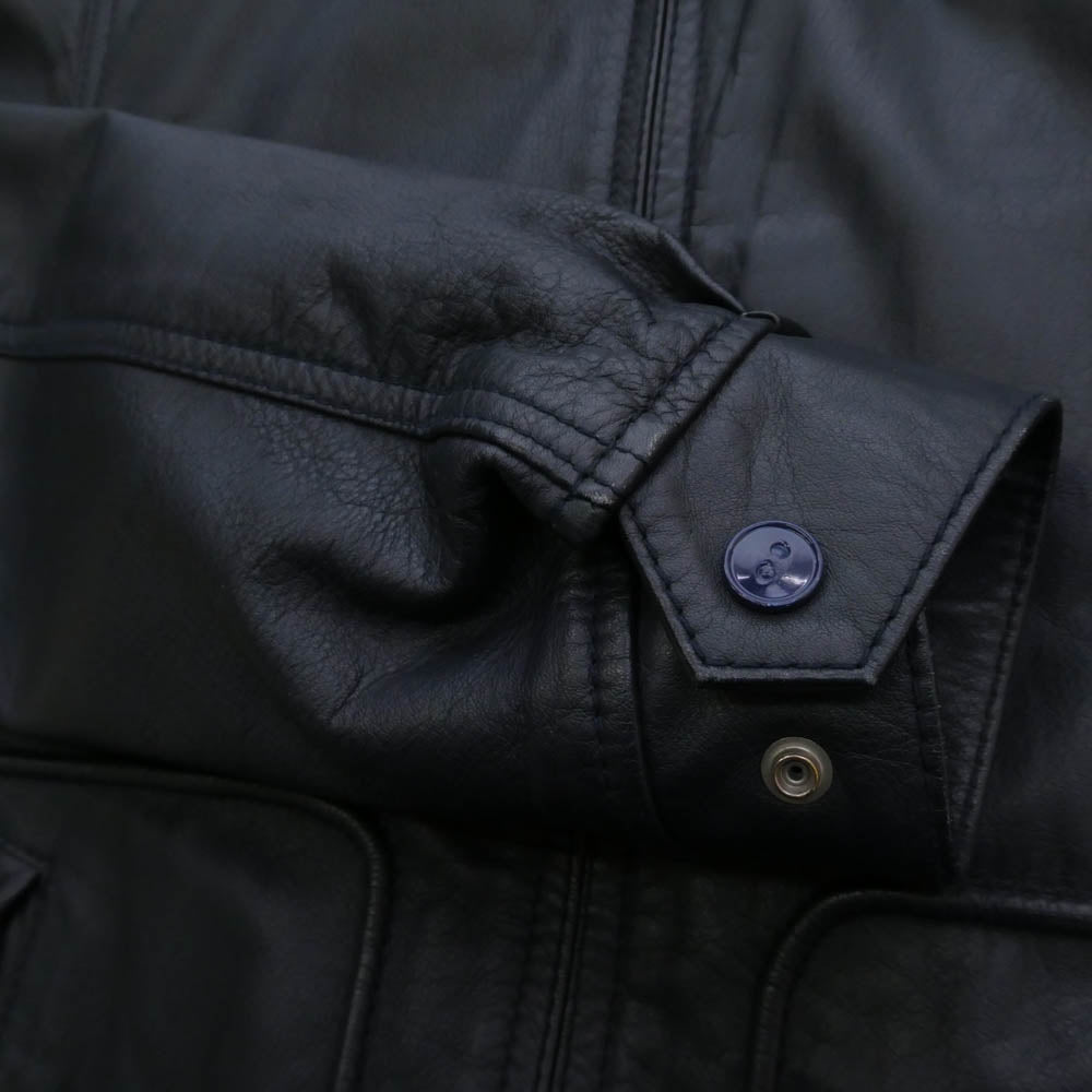 KADOYA カドヤ LDS50J2 K’SKLEATHER カウレザー 牛革 シングルライダース ジャケット レザー ジャケット ダークネイビー系 LL【中古】
