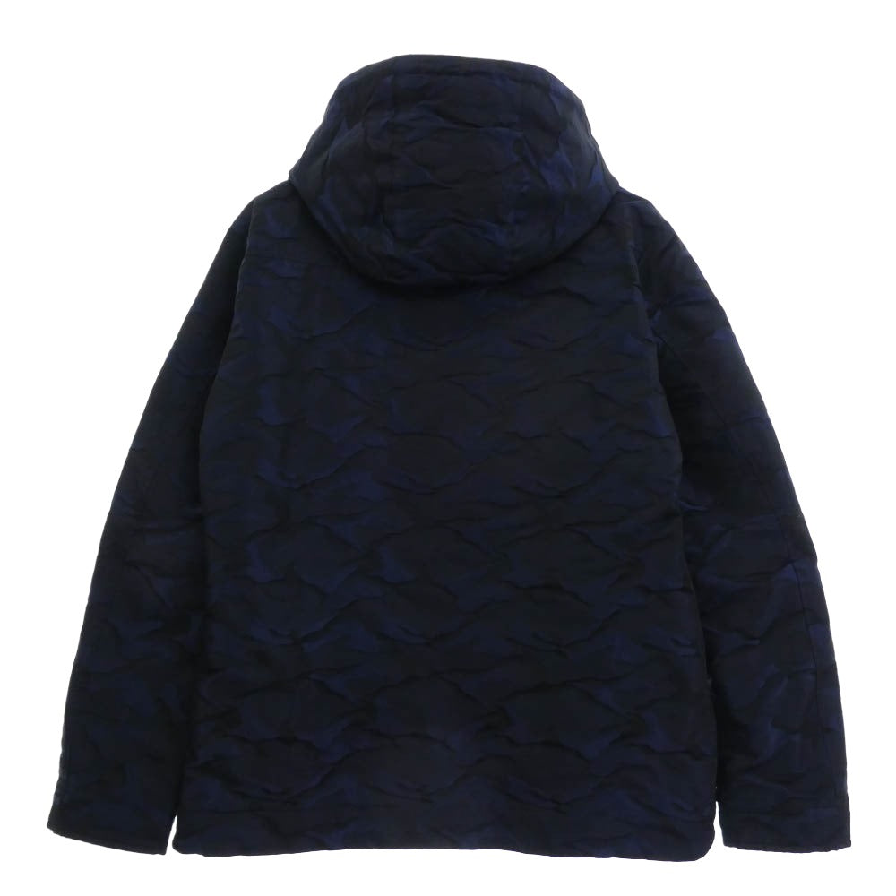 LOVELESS ラブレス 61F32-206-28 カモフラ フード ジップアップ ジャケット ブルー ブラック系 ブルー系 L【中古】