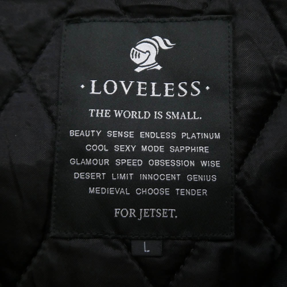 LOVELESS ラブレス 61F32-206-28 カモフラ フード ジップアップ ジャケット ブルー ブラック系 ブルー系 L【中古】