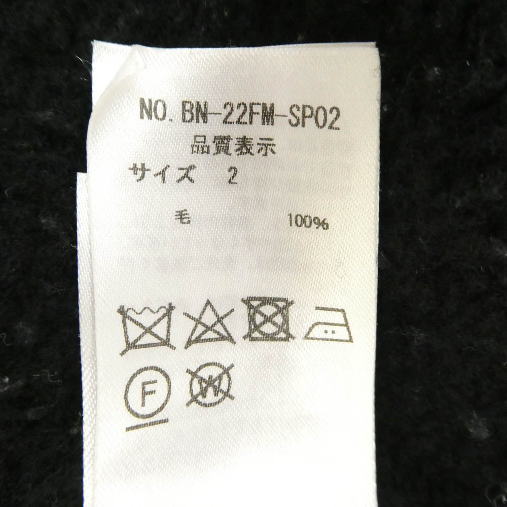 バトナー SUNSPEL サンスペル BN-22FM-SP02 ウール ミドルゲージ ニット セーター ダークネイビー系 2【中古】