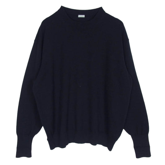 A.PRESSE アプレッセ 23AW 23AAP-03-07H L/S Knit T-Shirt ウール 長袖 ニットTシャツ ブラック系 2【中古】
