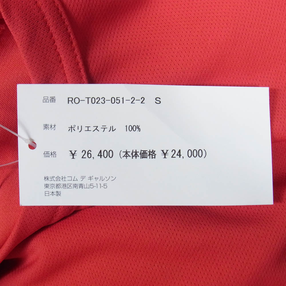 COMME des GARCONS コムデギャルソン 25SS RO-T023-051 コムデギャルソンコムデギャルソン コムコム 四本袖 クルーネック ジャージー 長袖 Tシャツ カットソー レッド系 S【極上美品】【中古】