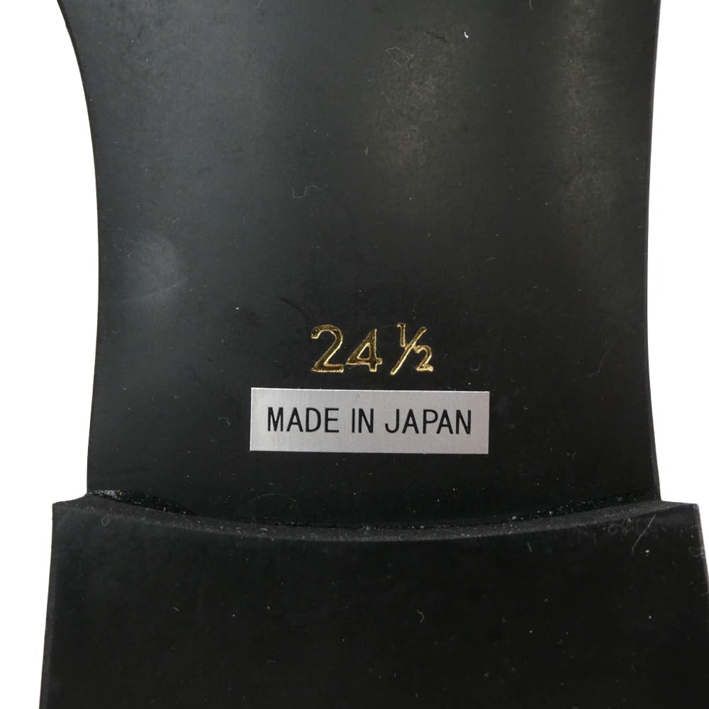 tao COMME des GARCONS タオ コムデギャルソン 25AW TZ-K108-001 ウィングチップ ストラップ フラットシューズ レザー パンプス ホワイト系 24.5cm【美品】【中古】