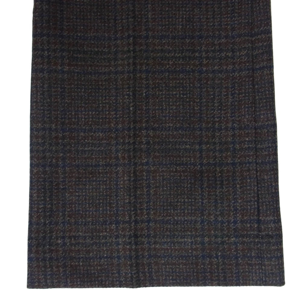 JUNYA WATANABE COMME des GARCONS ジュンヤワタナベコムデギャルソン 25AW JP-P061 カシミヤ混 レイヤードデザイン スカートドッキング ワンレングス パンツ ダークブラウン系 S【極上美品】【中古】