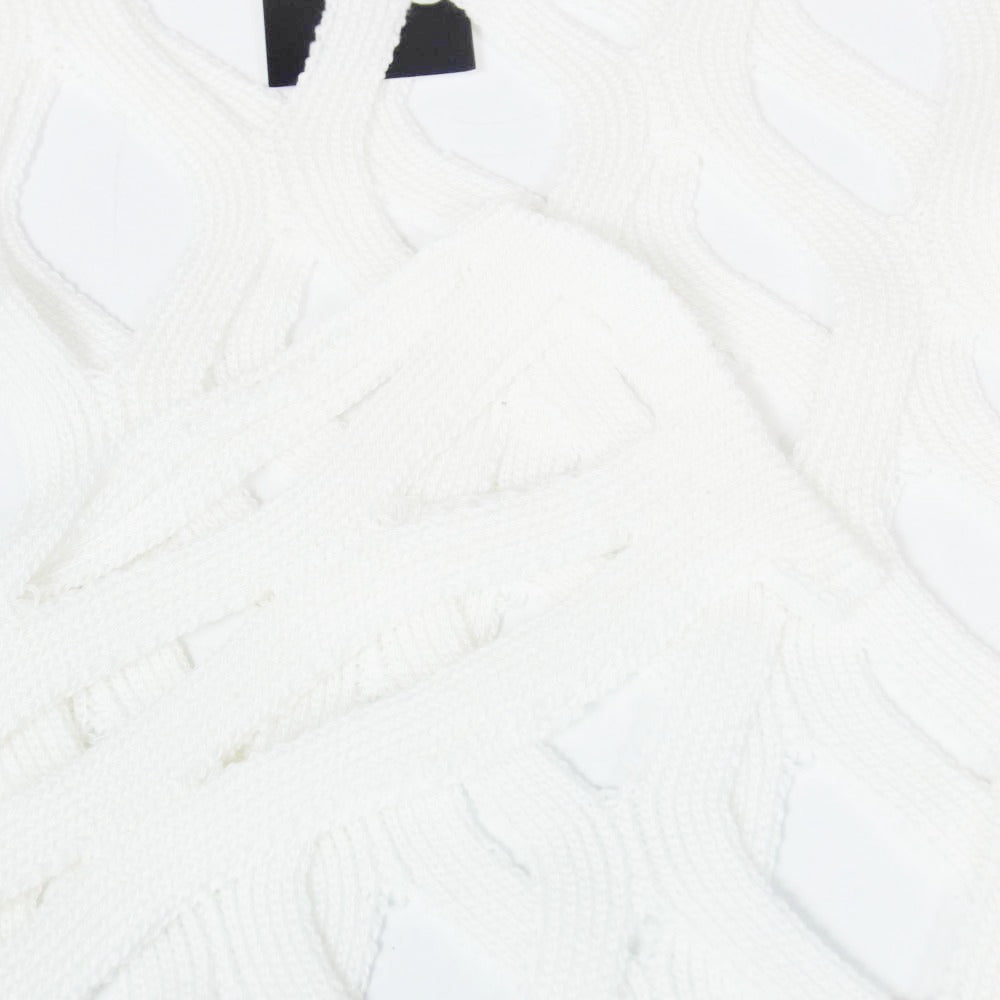BLACK COMME des GARCONS ブラックコムデギャルソン 1M-N007-052 Mesh Sweatshirt メッシュ スウェットシャツ ホワイト系 S【極上美品】【中古】 BLACK COMME des GARCONS ブラックコムデギャルソン 1M-N007-052 Mesh