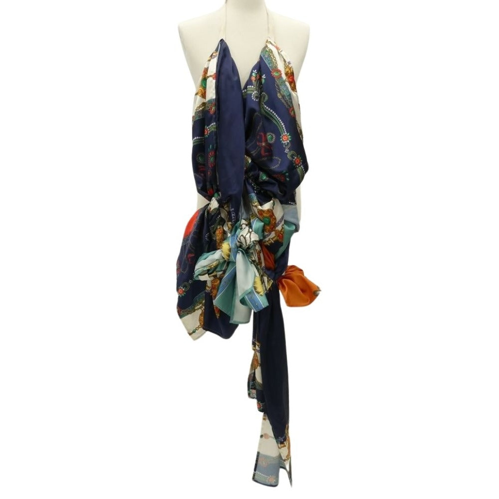 tao COMME des GARCONS タオ コムデギャルソン 25AW TP-B007-051 BLACK&GOLD期 多重スカーフ レイヤード エプロン ブラウス マルチカラー系【極上美品】【中古】