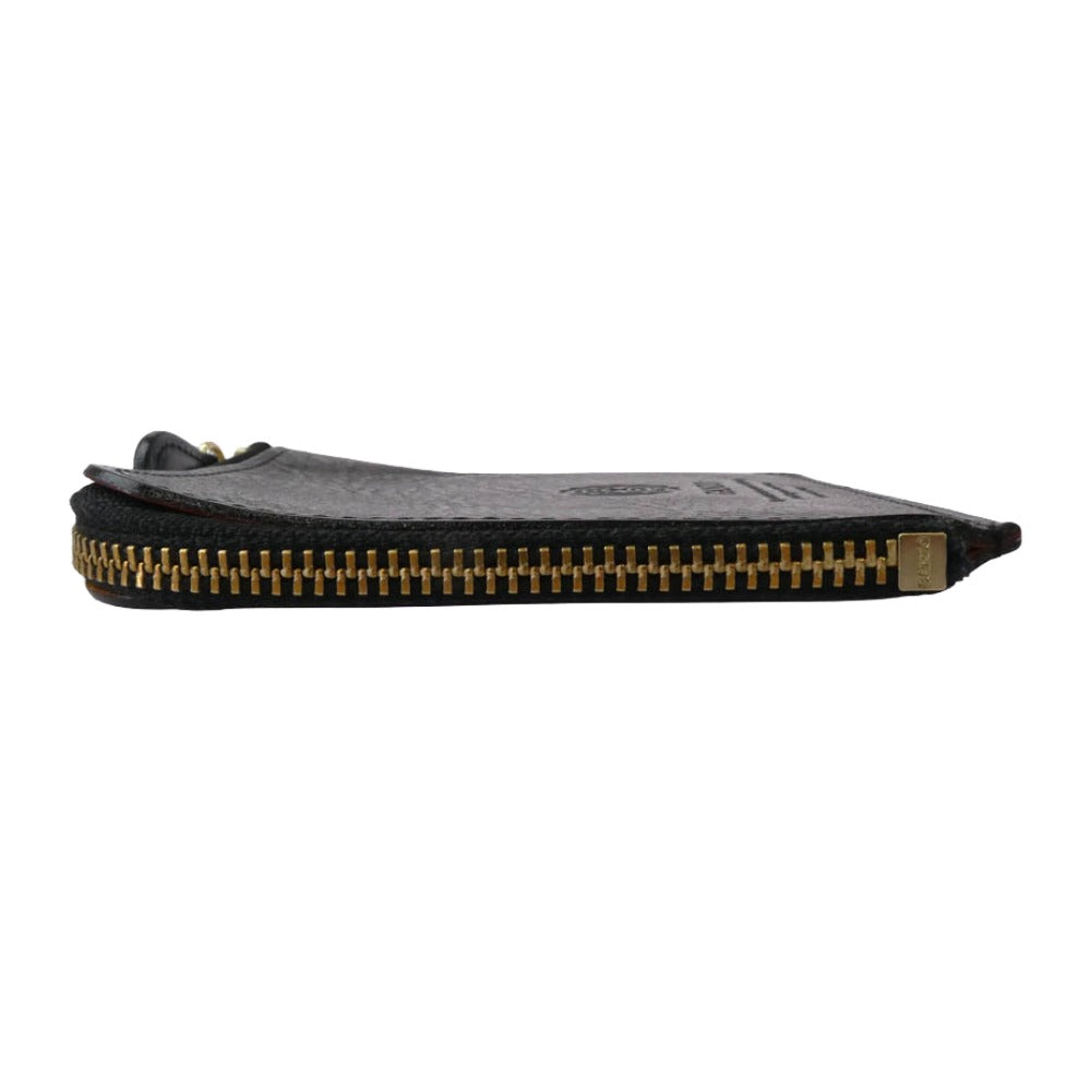 GANZO ガンゾ Minerva Natural ミネルバ ナチュラル ZIPパース コインケース 小銭入れ ブラック系【中古】