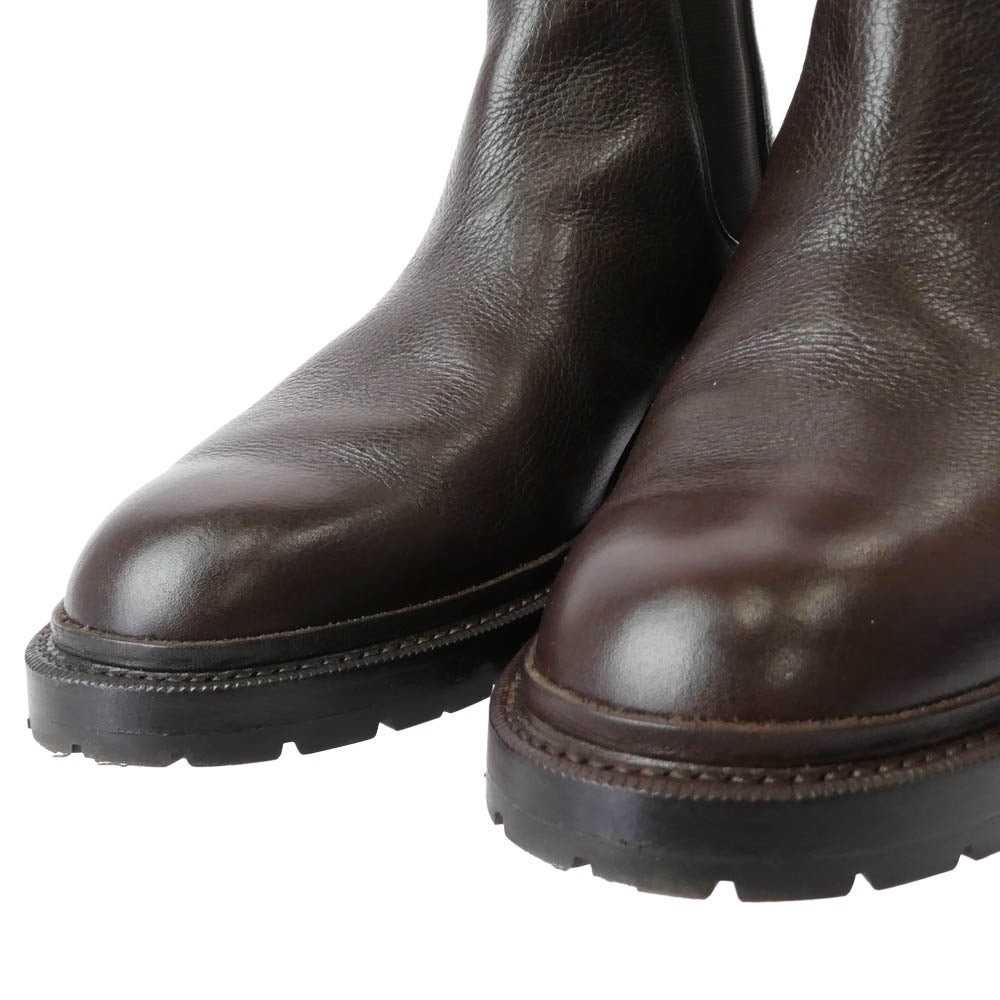 ジョーワークス side gore boots vibram ビブラムソール サイドゴアブーツ ブラウン系 6.5【中古】