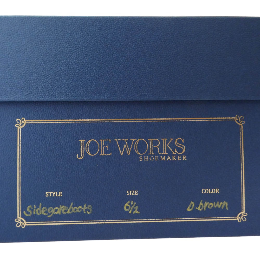 ジョーワークス side gore boots vibram ビブラムソール サイドゴアブーツ ブラウン系 6.5【中古】