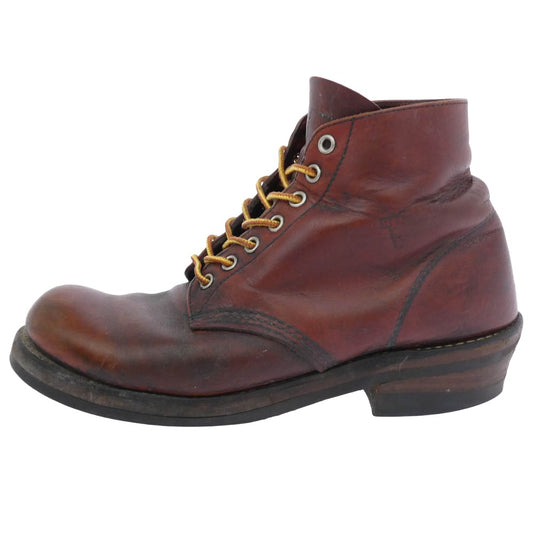 RED WING レッドウィング USA製 8166 6-inch Classic Round 6インチ クラシックラウンド ソールカスタム ブーツ ブラウン系 27cm【中古】