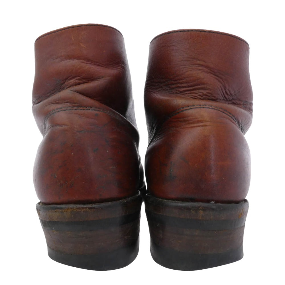 RED WING レッドウィング USA製 8166 6-inch Classic Round 6インチ クラシックラウンド ソールカスタム ブーツ ブラウン系 27cm【中古】