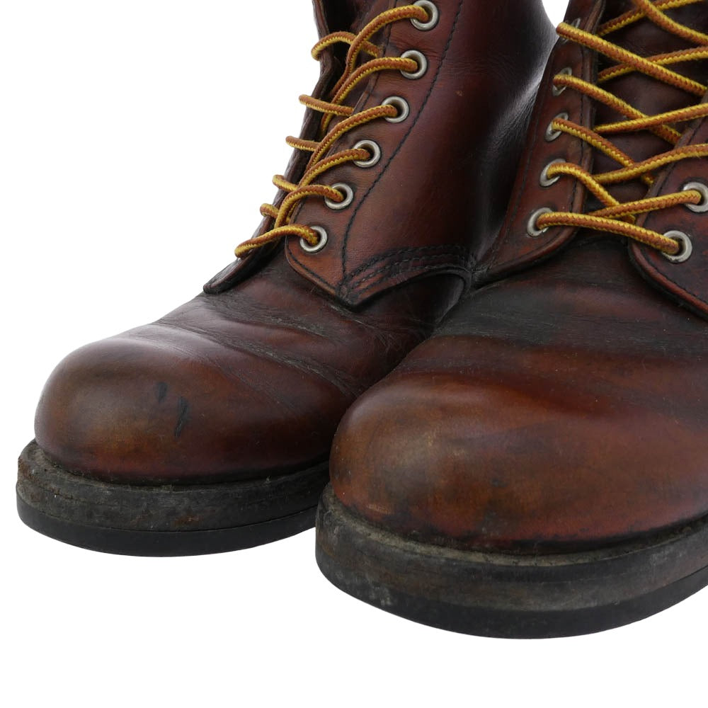 RED WING レッドウィング USA製 8166 6-inch Classic Round 6インチ クラシックラウンド ソールカスタム ブーツ ブラウン系 27cm【中古】