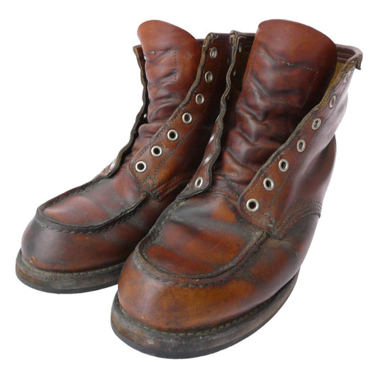 RED WING レッドウィング USA製 9875 IRISH SETTER アイリッシュセッター 復刻 犬タグ ソールカスタム ブーツ ブラウン系 27cm E【中古】