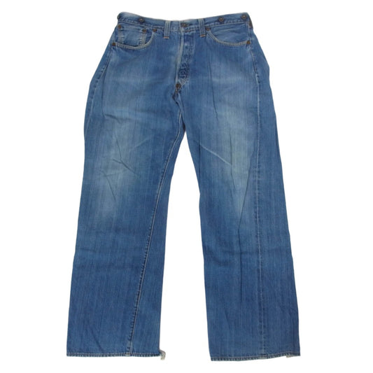 Levi's リーバイス Vintage ヴィンテージ 90s USA製 201 バレンシア工場 ボタン裏 555 デニム パンツ インディゴブルー系 36【中古】