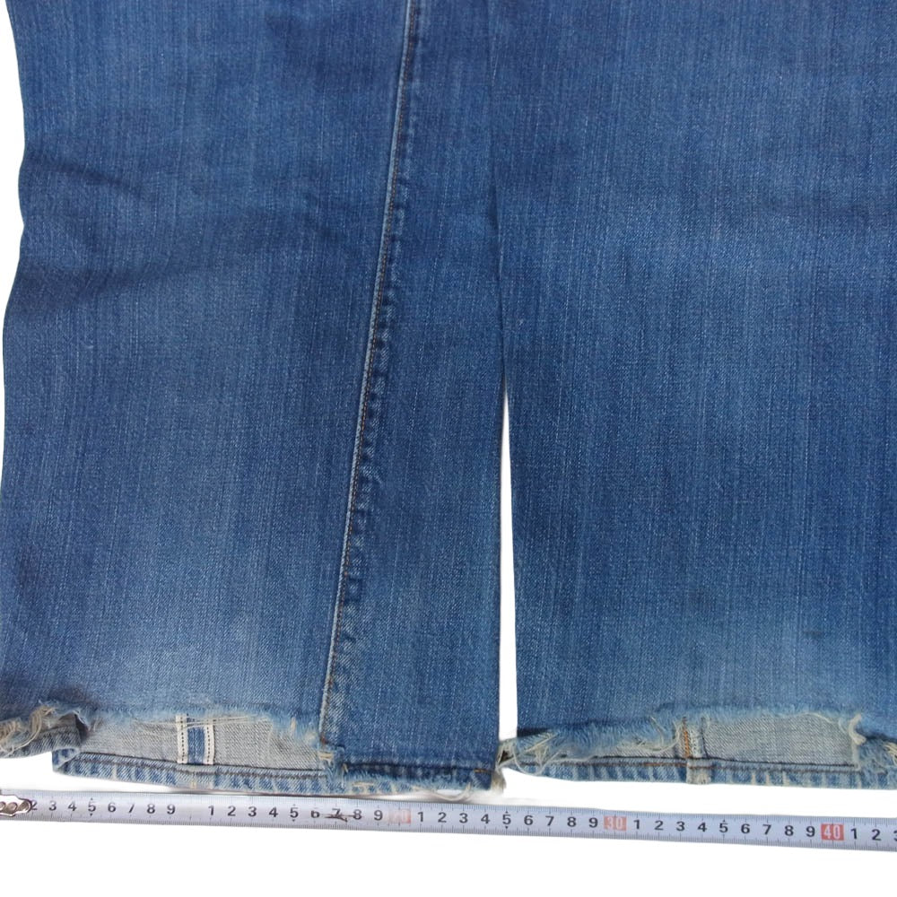 Levi's リーバイス Vintage ヴィンテージ 90s USA製 201 バレンシア工場 ボタン裏 555 デニム パンツ インディゴブルー系 36【中古】