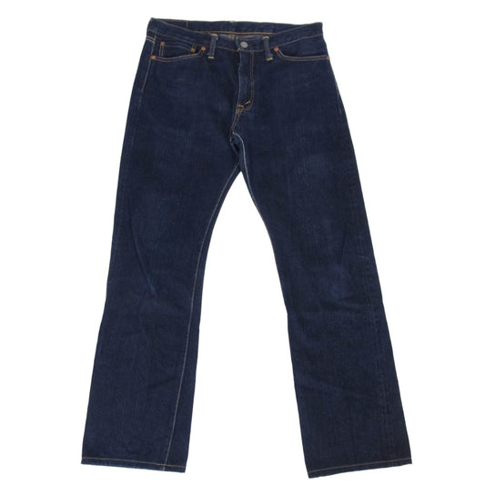 THE FLAT HEAD ザフラットヘッド 3001 14.5oz TIGHT STRAIGHT JEANS ZIPPER FLY タイトストレート ジーンズ デニム パンツ インディゴブルー系 34【中古】