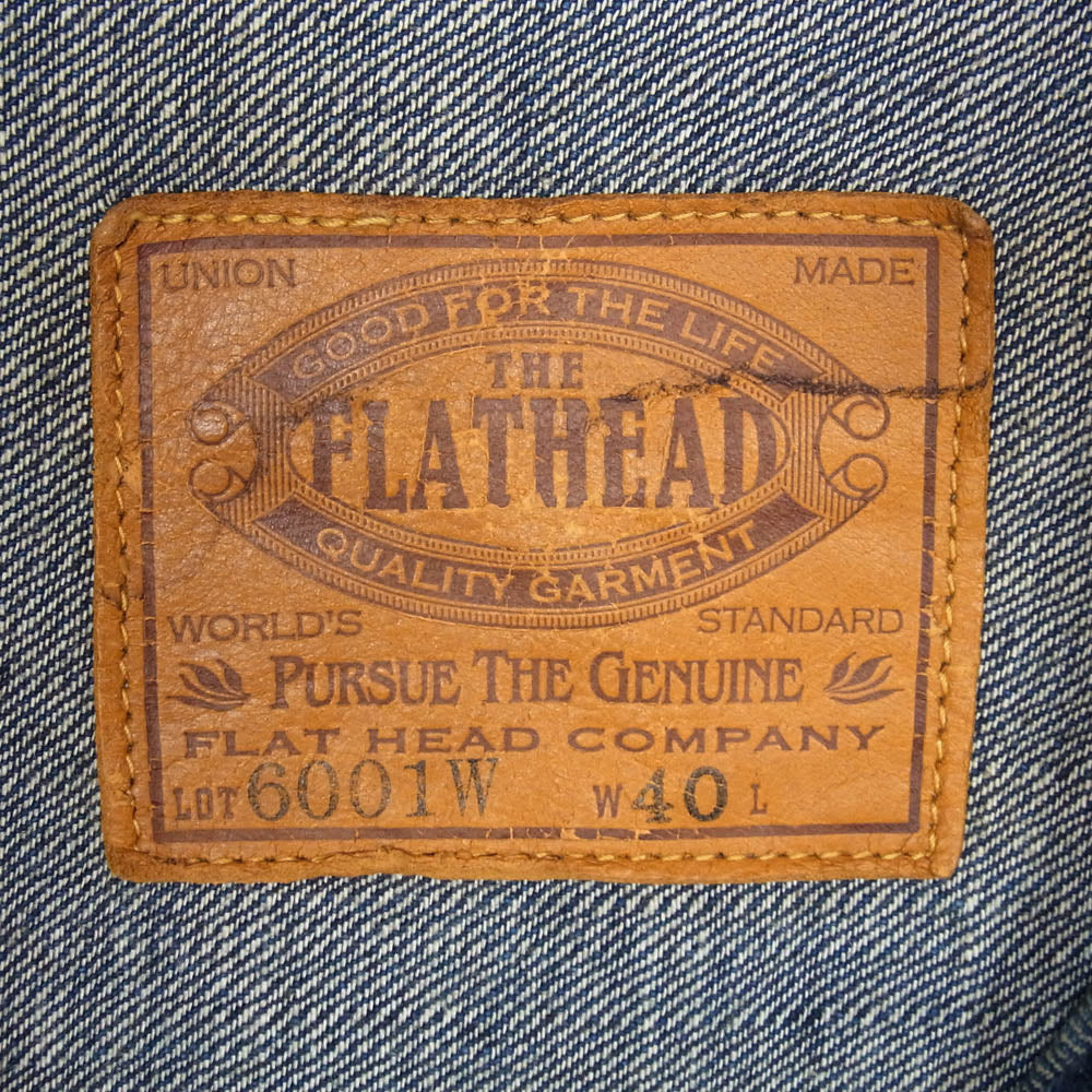 THE FLAT HEAD ザフラットヘッド 6001W 40's 1st Type DENIM JACKET デニム ジャケット インディゴブルー系 W40【中古】