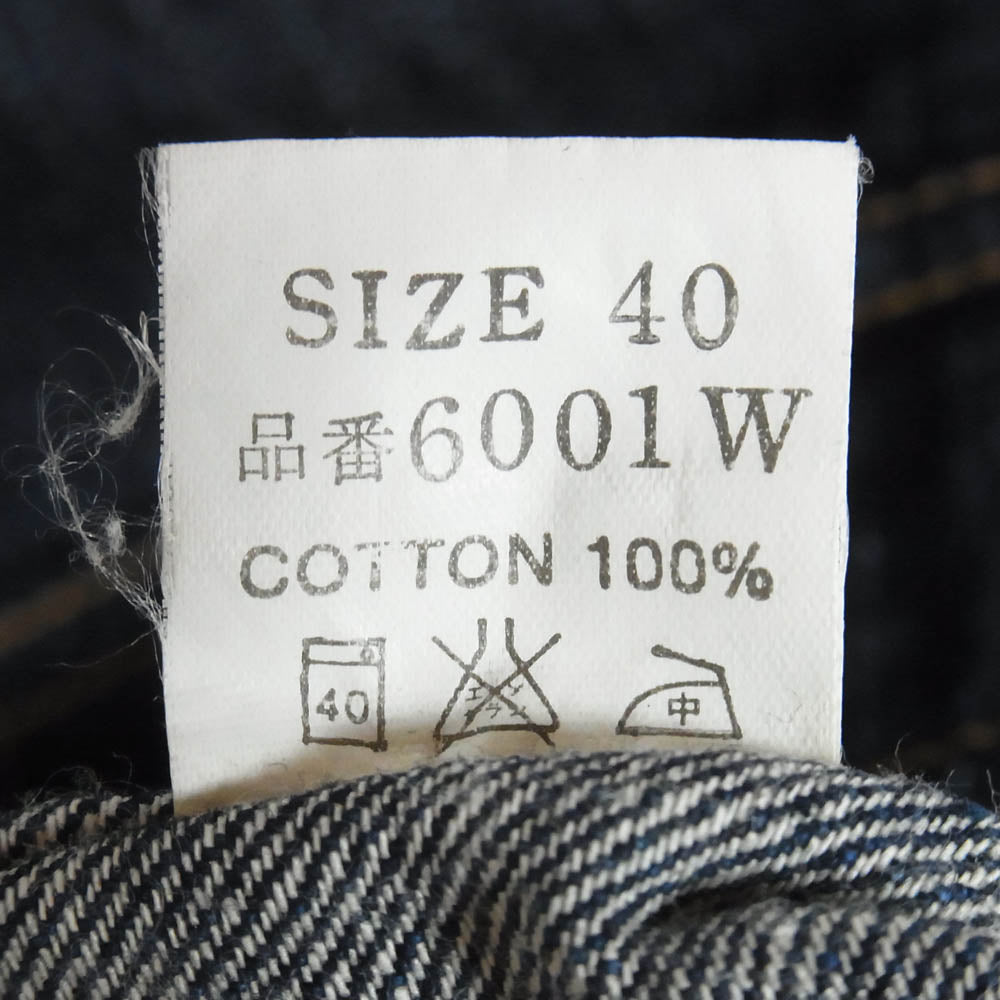 THE FLAT HEAD ザフラットヘッド 6001W 40's 1st Type DENIM JACKET デニム ジャケット インディゴブルー系 W40【中古】