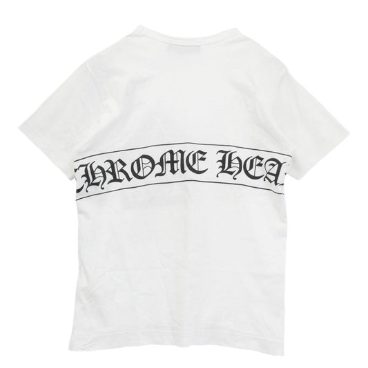 CHROME HEARTS クロムハーツ（原本無） COMME des GARCONS コムデギャルソン DSMG ドーバーストリートマーケット銀座限定 スクロールラベルプリント 半袖 Tシャツ ホワイト系 マルチカラー系 S【中古】