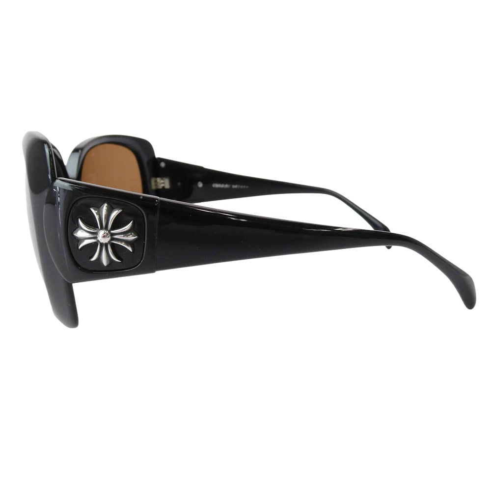 CHROME HEARTS クロムハーツ（原本無） CHINNUTZ R.L. チンナッツ CHプラス テンプル サングラス アイウェア ブラック系 ブラウン系【中古】