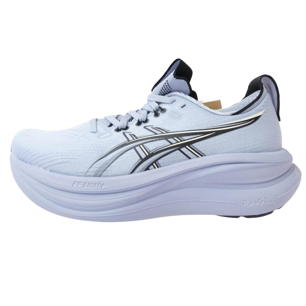 asics アシックス 1011C127 GEL-NIMBUS 28 ゲルニンバス ランニングシューズ スニーカー 24.5 ライトブルー系 24.5【極上美品】【中古】