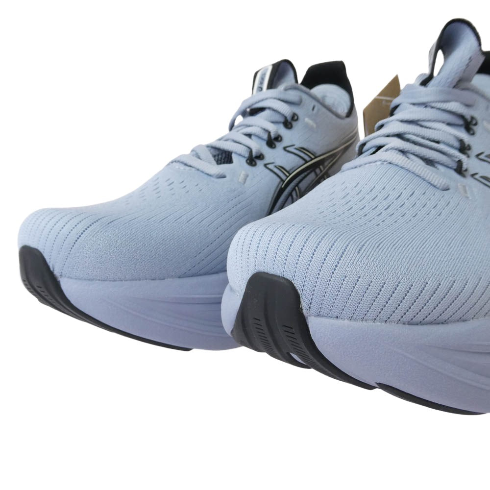 asics アシックス 1011C127 GEL-NIMBUS 28 ゲルニンバス ランニングシューズ スニーカー 24.5 ライトブルー系 24.5【極上美品】【中古】