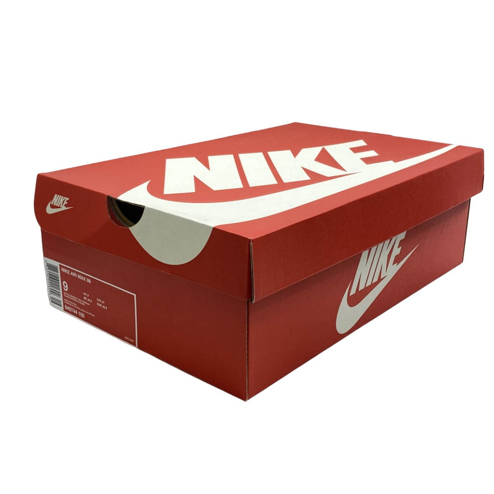 NIKE ナイキ 2018年製 640744-100 Air Max 98 University Red Obsidian エアマックス98 ユニバーシティ レッド オブジディアン ローカット スニーカー ホワイト系 ブルー系 27cm【中古】