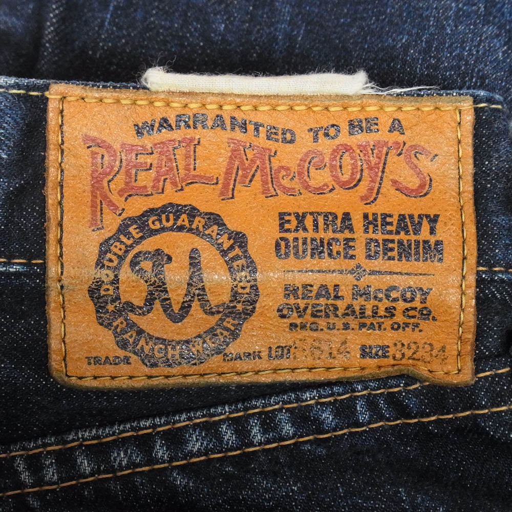 The REAL McCOY'S ザリアルマッコイズ S614 ボタンフライ デニム パンツ インディゴブルー系 32【中古】
