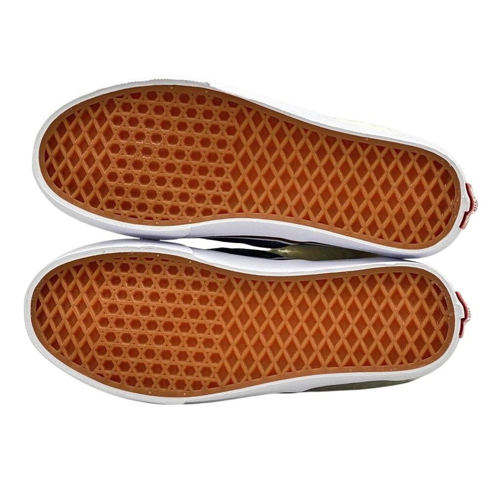 VANS バンズ V98CF ボア付き デニム スリッポン ローカット スニーカー インディゴブルー系 ホワイト系 25cm【新古品】【未使用】【中古】