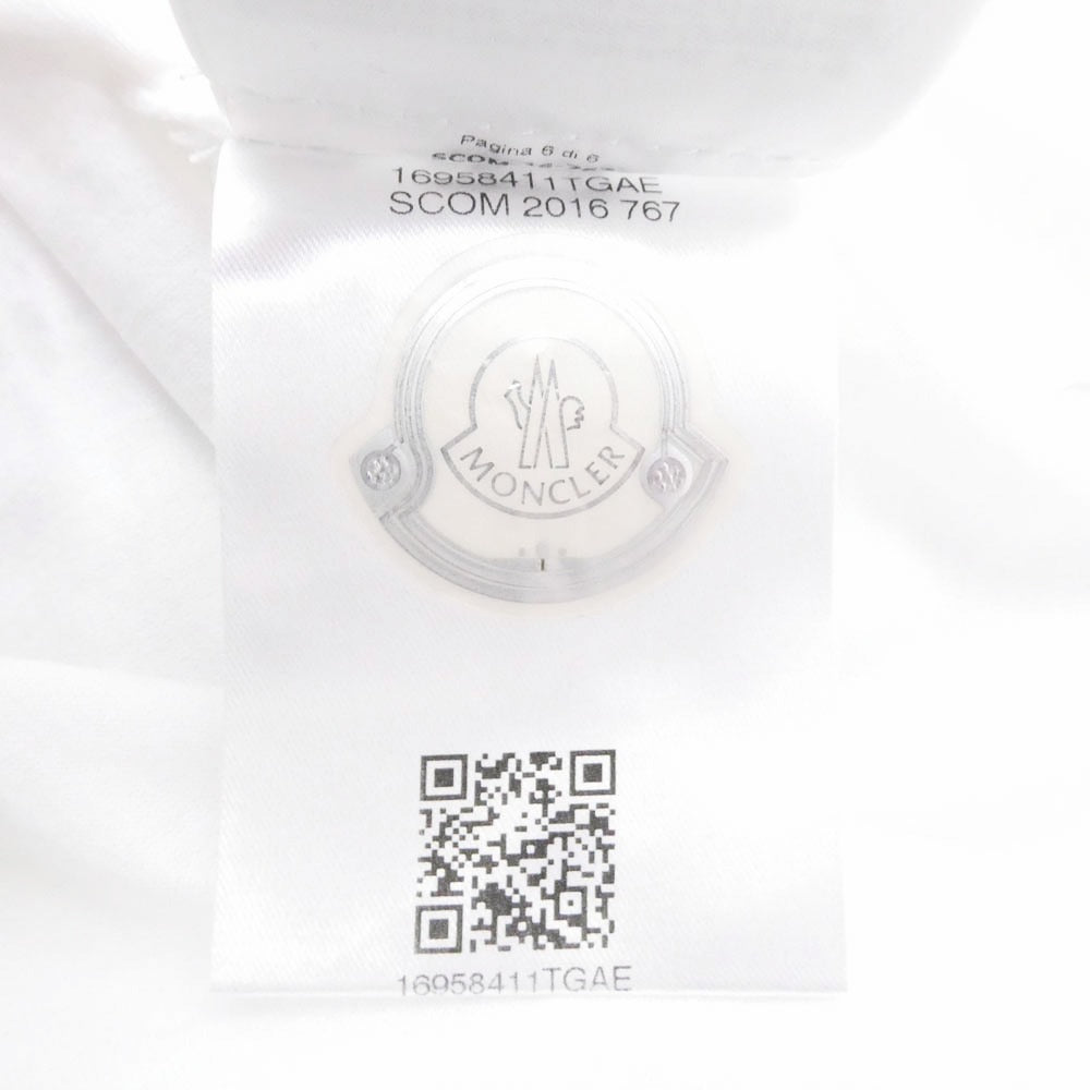 MONCLER モンクレール C10918019800 MAGLIA T-SHIRT マグリア ポケット 半袖Ｔシャツ ホワイト系 M【中古】