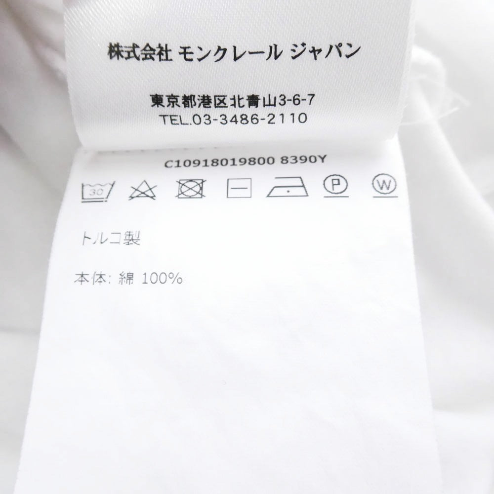 MONCLER モンクレール C10918019800 MAGLIA T-SHIRT マグリア ポケット 半袖Ｔシャツ ホワイト系 M【中古】