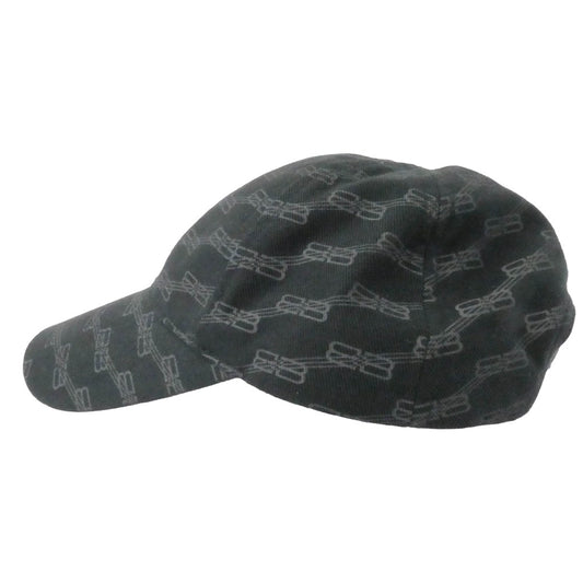 BALENCIAGA バレンシアガ 704104 BB Monogram Logo 6 Panel-Cap BBモノグラム キャップ ダークグレー系 L【中古】