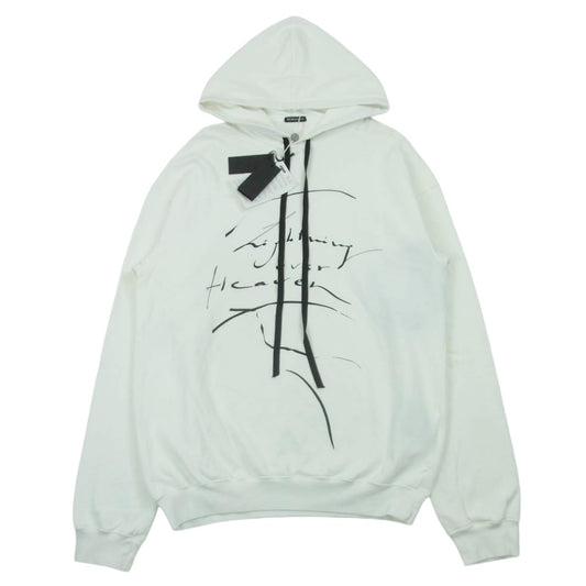 ANN DEMEULEMEESTER アンドゥムルメステール 2201-M-JE27-235-003 Heaven Oversized Hoodie ヘブン オーバーサイズ プルオーバー フーディー パーカー ホワイト系 M【極上美品】【中古】