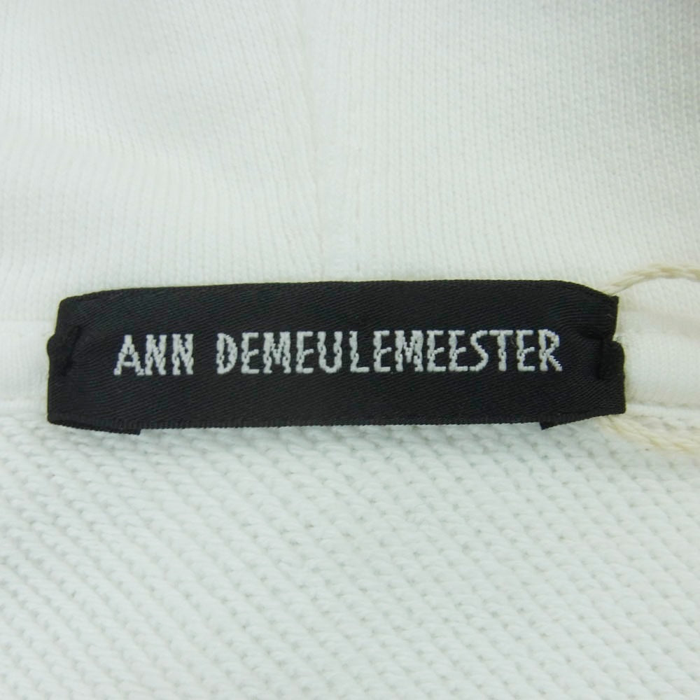 ANN DEMEULEMEESTER アンドゥムルメステール 2201-M-JE27-235-003 Heaven Oversized Hoodie ヘブン オーバーサイズ プルオーバー フーディー パーカー ホワイト系 M【極上美品】【中古】