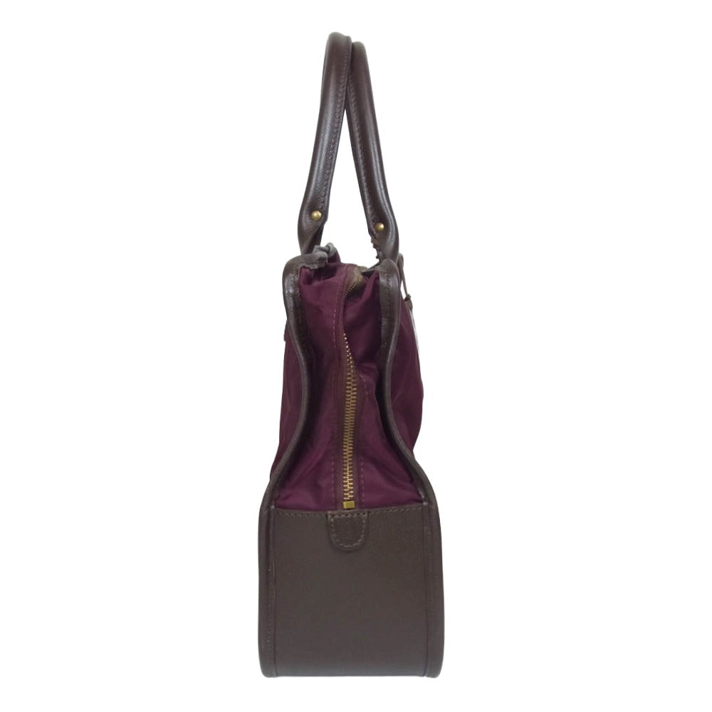 Felisi フェリージ イタリア製 1895 レザーハンドル トートバッグ エンジ系【中古】