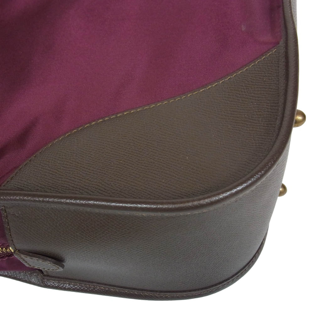 Felisi フェリージ イタリア製 1895 レザーハンドル トートバッグ エンジ系【中古】