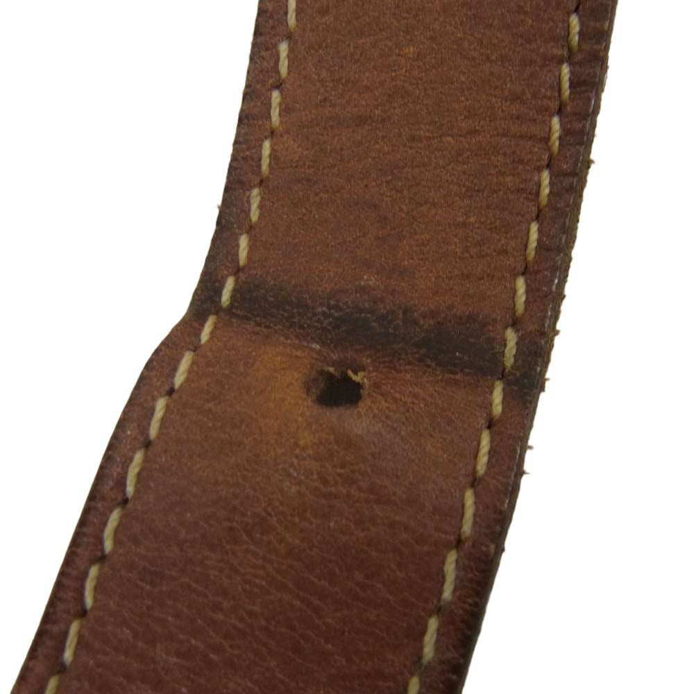 Felisi フェリージ イタリア製 01-67 レザー ハンドル トート バッグ ダークネイビー系 ブラウン系【中古】