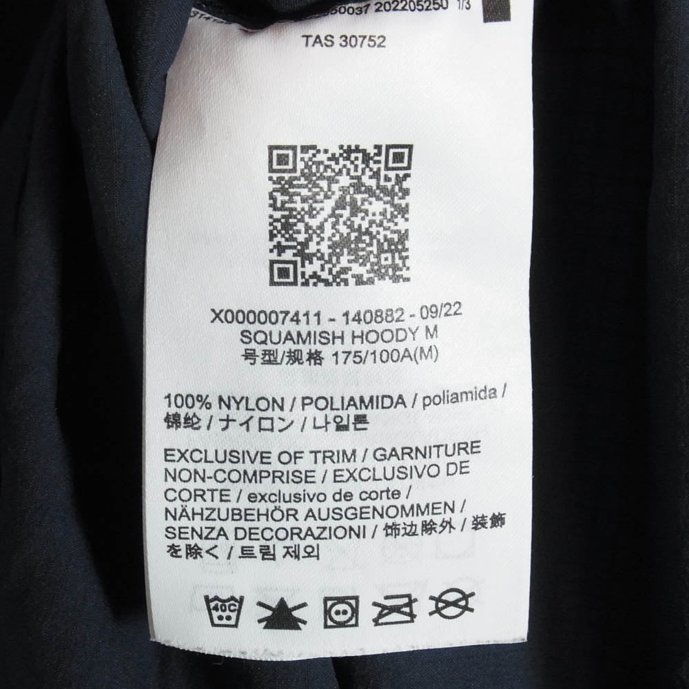 ARC'TERYX アークテリクス X000007411 Squamish Hoody スコーミッシュ フーディ ジャケット マウンテンパーカー ダークネイビー系 M【中古】