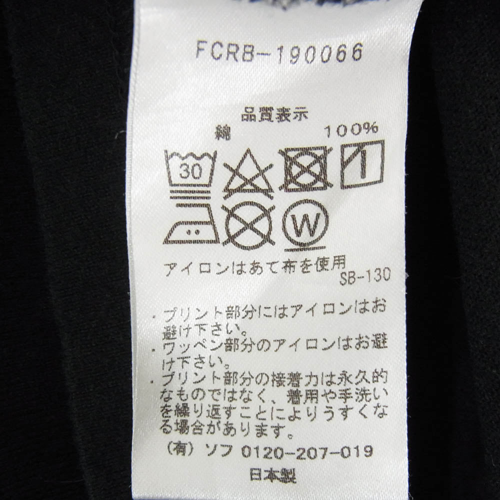 F.C.R.B. エフシーアールビー 19SS FCRB-190066 41STAR tee 半袖 Tシャツ ブラック系 L【中古】
