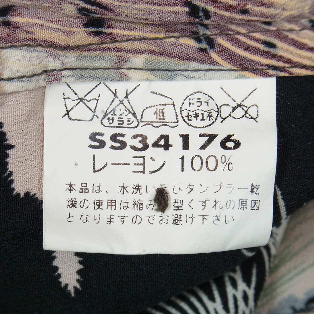 SUN SURF サンサーフ SS34176 SPECIAL EDITION KING OF THE SKY キロハナ 半袖 アロハシャツ ブラック系 M【中古】