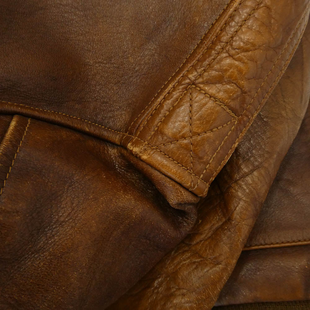 Buzz Rickson's バズリクソンズ BR80105 HORSEHIDE FLIGHT JACKET A-2 ホースハイド フライト ジャケット ブラウン系 40【中古】