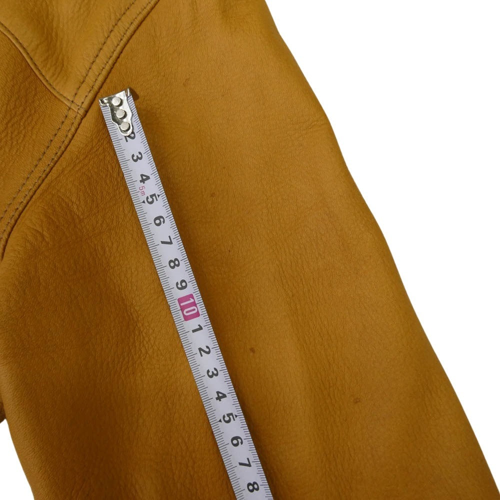 THE FLAT HEAD ザフラットヘッド DEERSKIN SHIRT 鹿革 ディアスキン レザーシャツ ジャケット ライトブラウン系 42【中古】