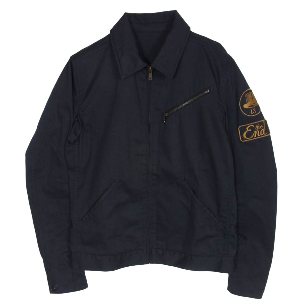 HYSTERIC GLAMOUR ヒステリックグラマー 4AB-1812 LUCIFER RISING 刺繍 ジップアップ ブルゾン ジャケット ブラック系 M【中古】